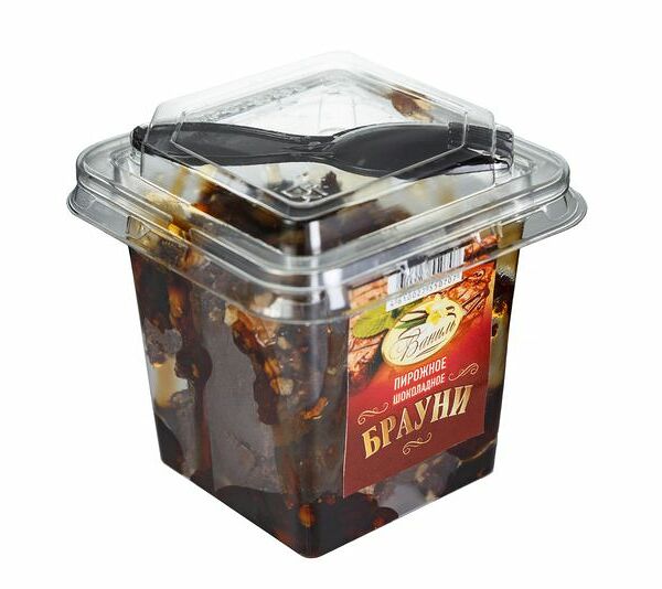 Пирожное Ваниль Брауни шоколадное, 150г