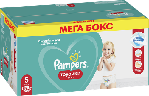 

Трусики-подгузники Pampers Pants 5, 12-17 кг