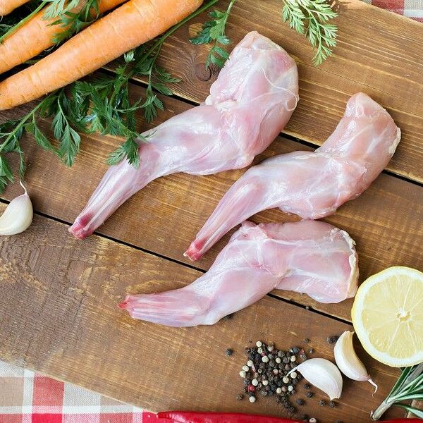 Разделка кролика (передние ножки)