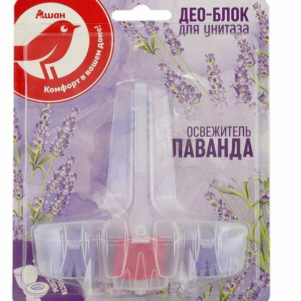 Подвесной блок для унитаза Ашан Красная Птица лаванда