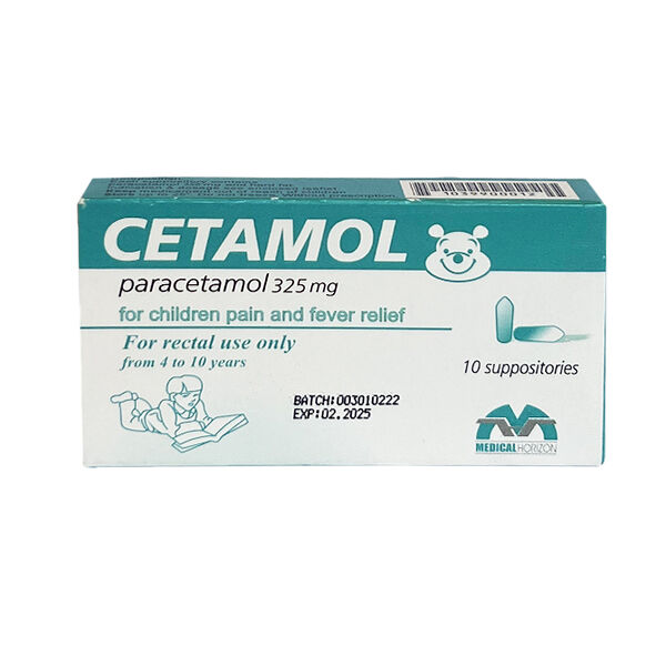 Цетамол воск прямой кишки 325мг N10