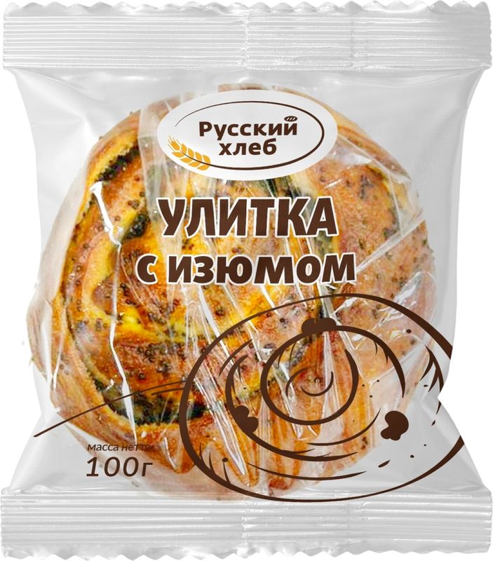 

Улитка Русский хлеб с изюмом 100 г