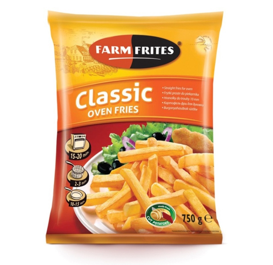 

Картофель фри Farm Frites для духовки 10мм 750г Польша