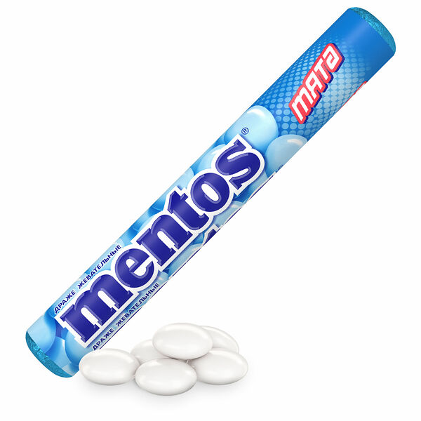 Драже жевательные мятные Mentos