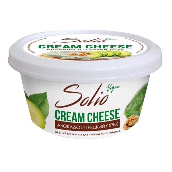 Крем Чиз на растительной основе Solio Авокадо и грецкий орех 20% 140 г