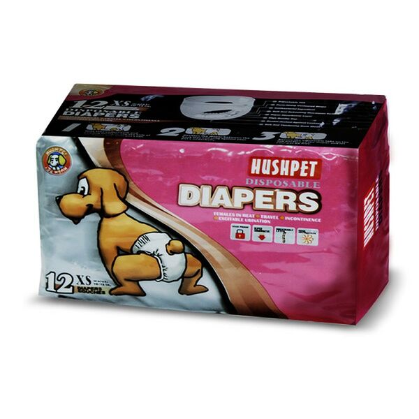 Подгузники Hush Pet XL 25-40кг для собак 12 шт