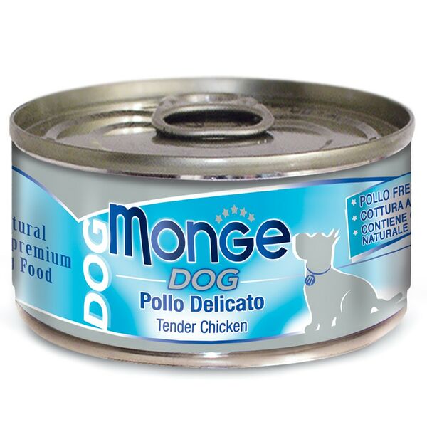 Корм для собак MONGE Dog Natural нежные куриные кусочки банка