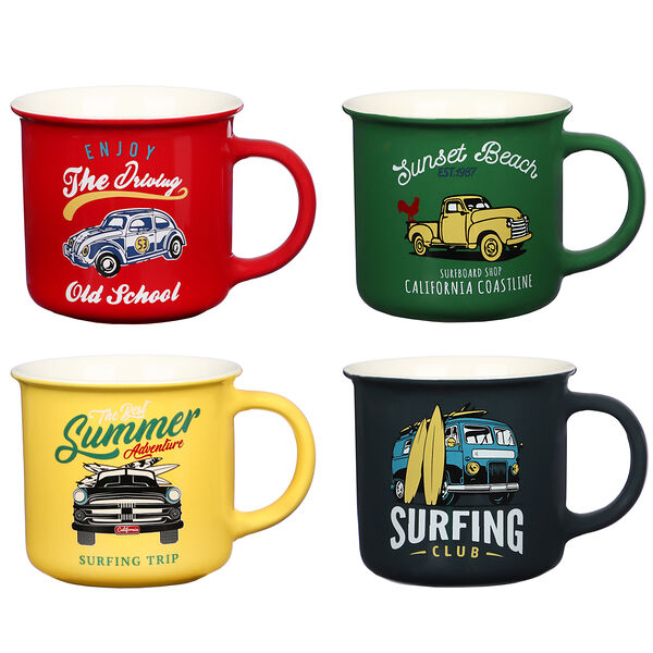 Millimi в отпуск кружка 350 мл, фарфор, 4 дизайна