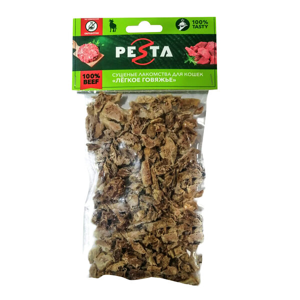 Pesta лакомство легкое говяжье для кошек 15 г.