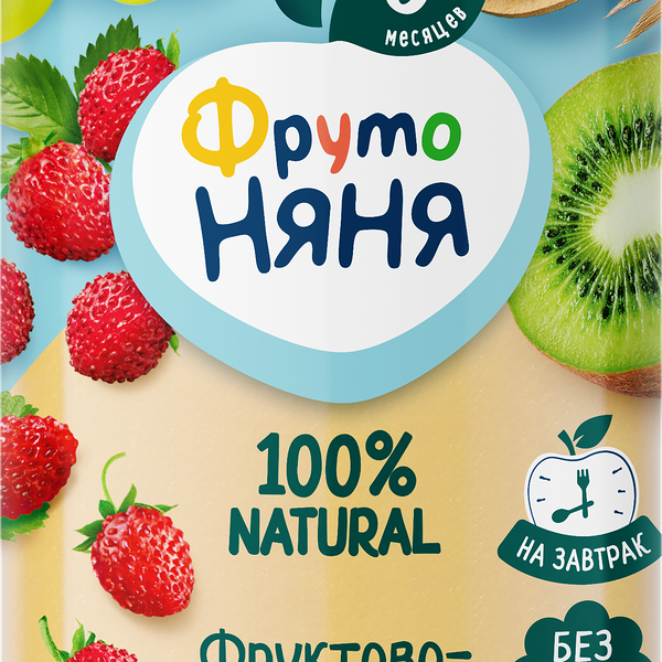 Пюре детское Фруто Няня фруктово-ягодный микс злаки 250 г