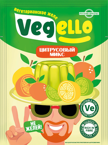 

Желе РУССКИЙ ПРОДУКТ Vegello Цитрусовый микс, 40г