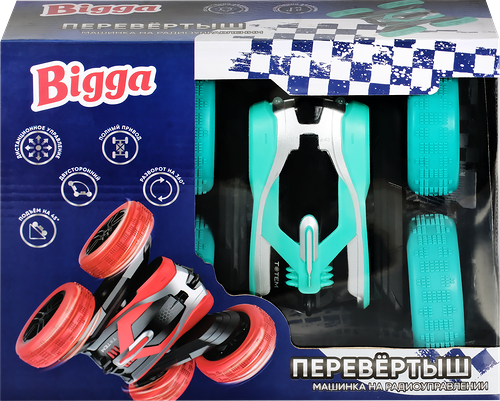 Игрушка BIGGA Машинка-перевертыш 16см, на радиоуправлении, со световыми и звуковыми эффектами Арт. NB01A в ассортименте