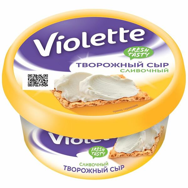 Сыр творожный Violette сливочный 70%