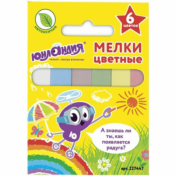 Мел Юнландия цветной 227447 6 цветов