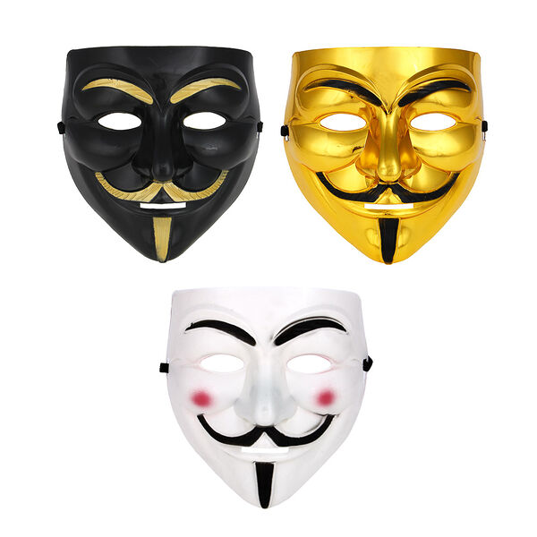 Игроленд маска анонимуса, пвх, 19х17,5см, 3 дизайна