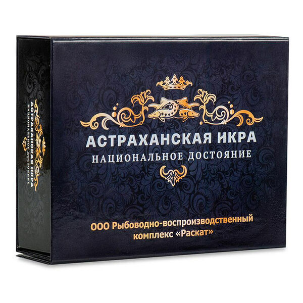 Короб подарочный Раскат индивидуальный для икры осетровых рыб