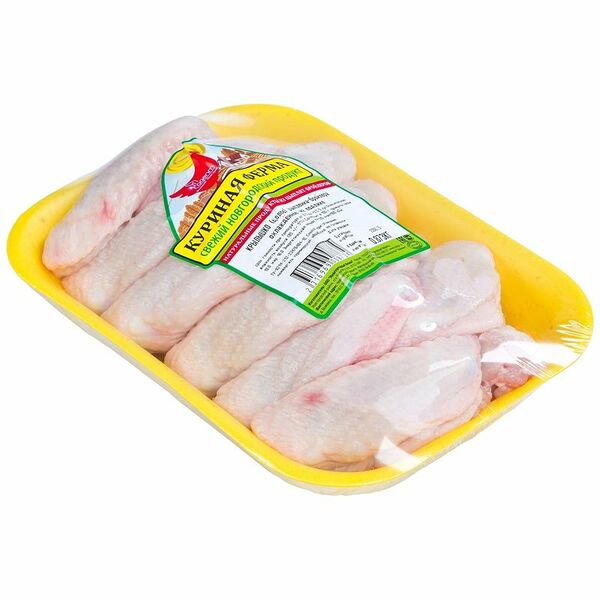 Крыло цыплёнка-бройлера Куриная Ферма охлаждённое, вес