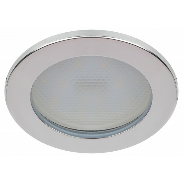 Светильник встраиваемый влагозащищенный ЭРА KL95, GX53, IP44, хром