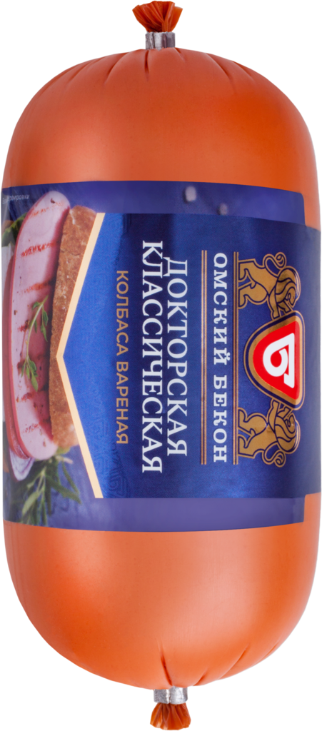 

Колбаса Омский Бекон докторская классическая вареная 400 г