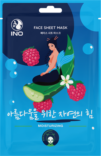 

Маска тканевая INO Алоэ и малина увлажняющая 25 мл