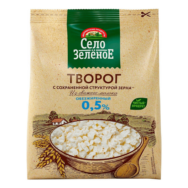 Творог Село Зеленое обезжиренный