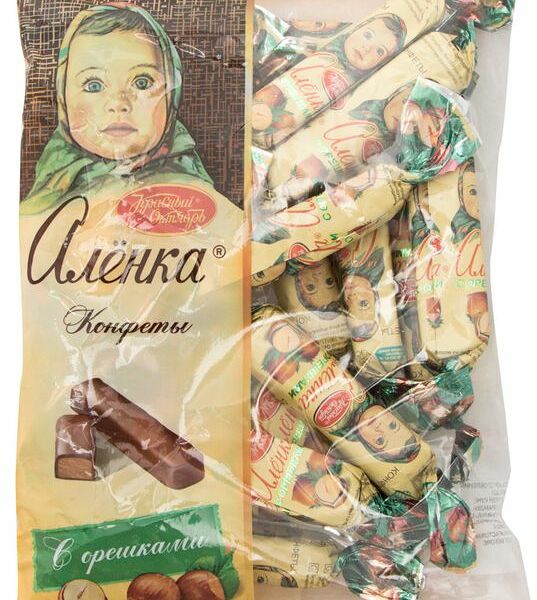 Конфеты Алёнка с орешками, 250г