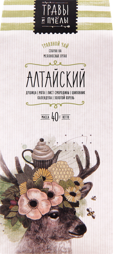 

Чай травяной Травы и пчелы Алтайский листовой 40 г