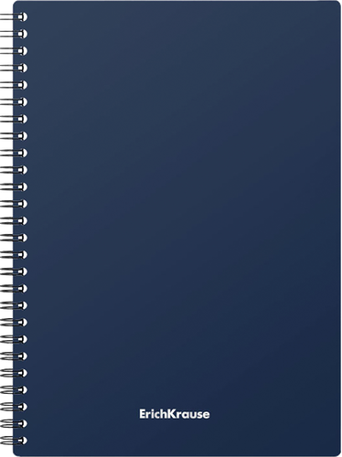 Тетрадь общая ERICHKRAUSE Classic А5, 60 листов, в клетку, с пластиковой обложкой на спирали, Арт. 49670 в ассортименте