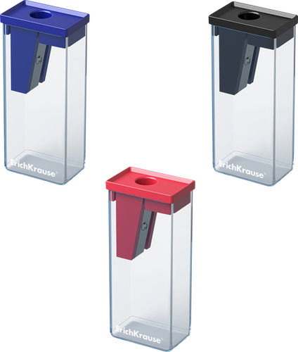 

Точилка ERICHKRAUSE City с контейнером пластиковая в ассортименте