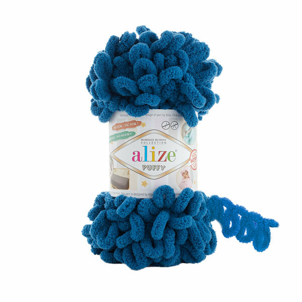 Пряжа Alize 'Puffy' 100г 9м (100% микрополиэстер)(646 петроль)