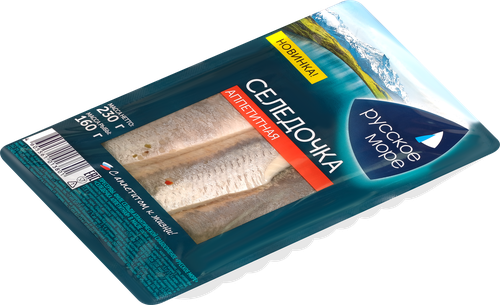 

Филе сельди атлантической Русское море Селедочка аппетитная в масле 230 г