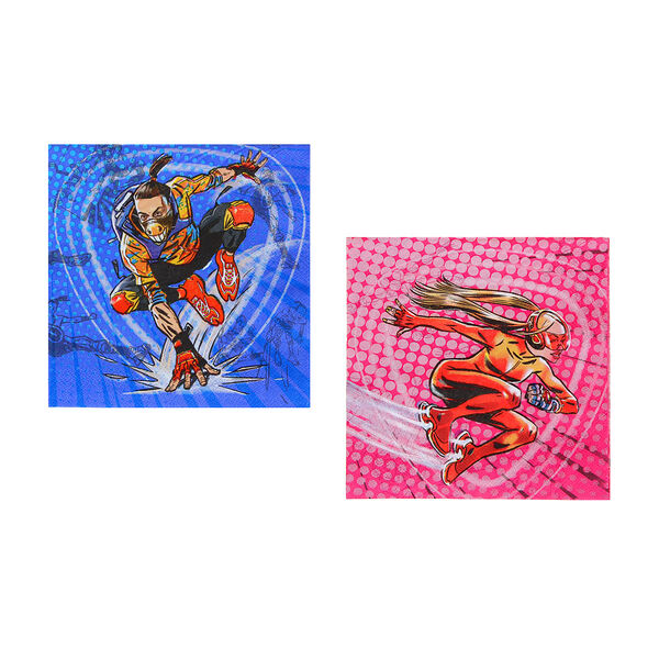 By супергерои вселенной салфетки бумажные 12шт, праздничные, 33х33см