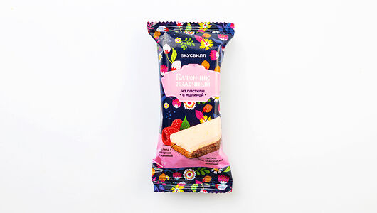 Батончик яблочный из пастилы с малиной