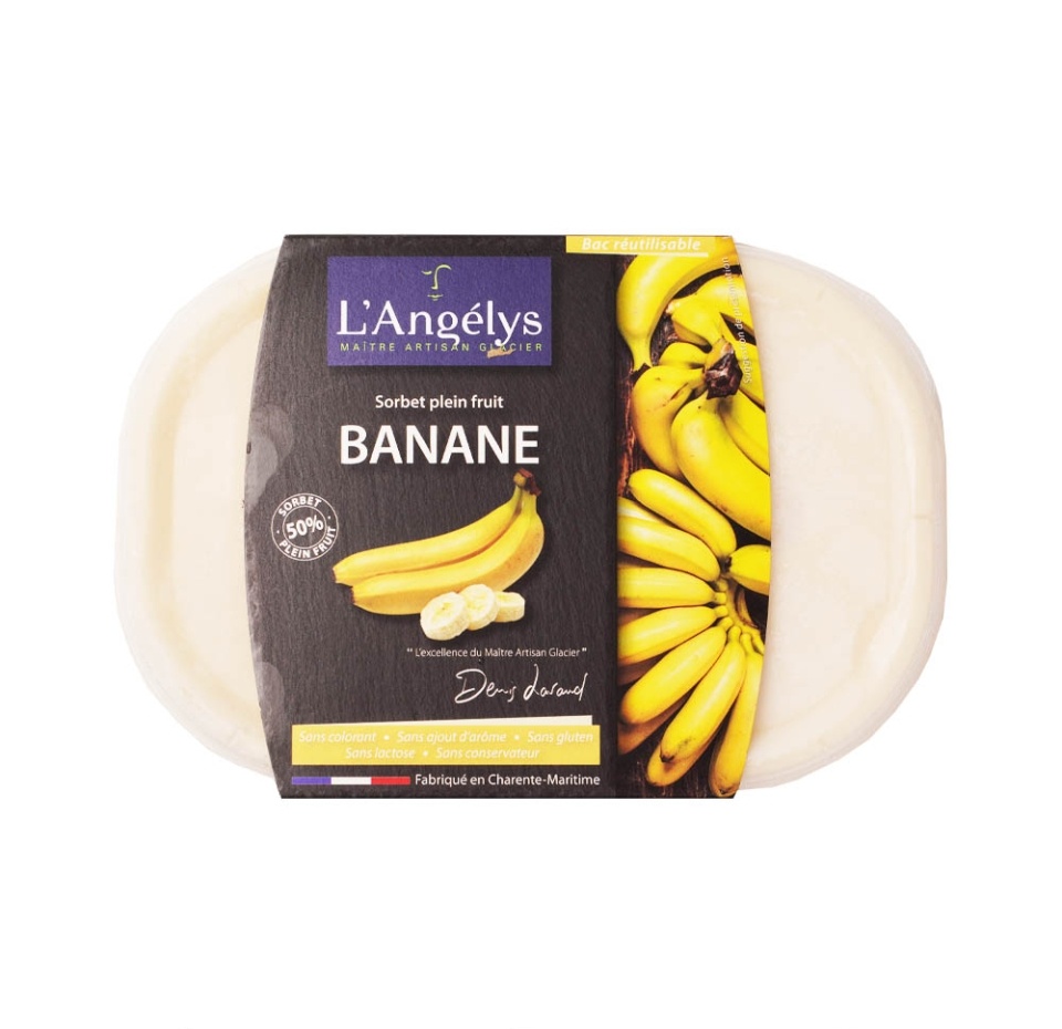 

Сорбет L’Angelys банановый 170 г, Франция