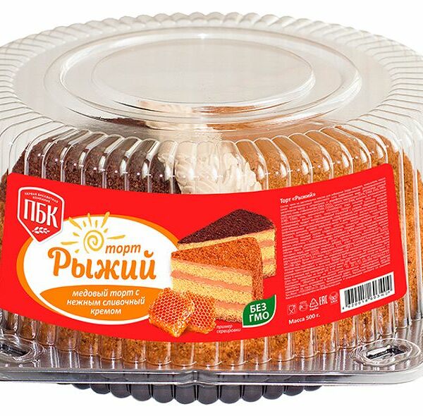 Торт ПЕРВАЯ БИСКВИТНАЯ КОМПАНИЯ Рыжий