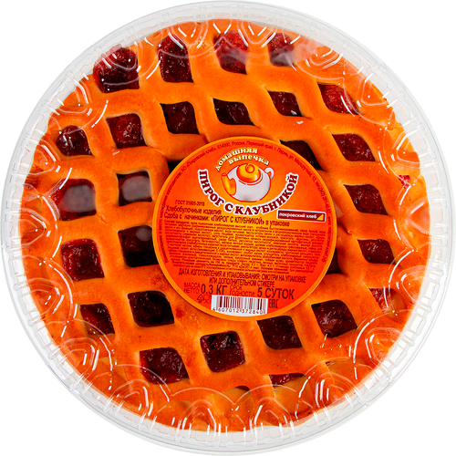 Пирог Покровский Хлеб с клубникой, 300 г