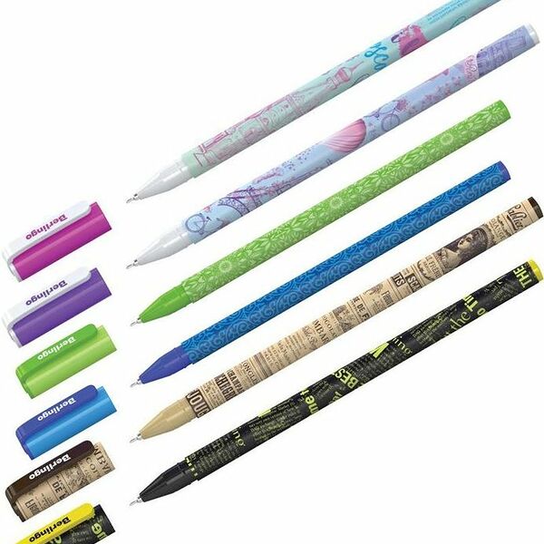 Ручки шариковые синие Berlingo, в ассортименте 3шт