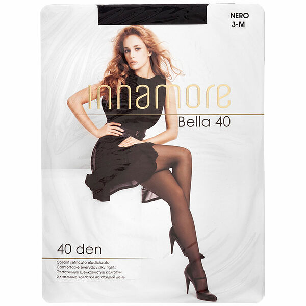 Колготки женские Innamore Bella черные, 40 ден, размер 3