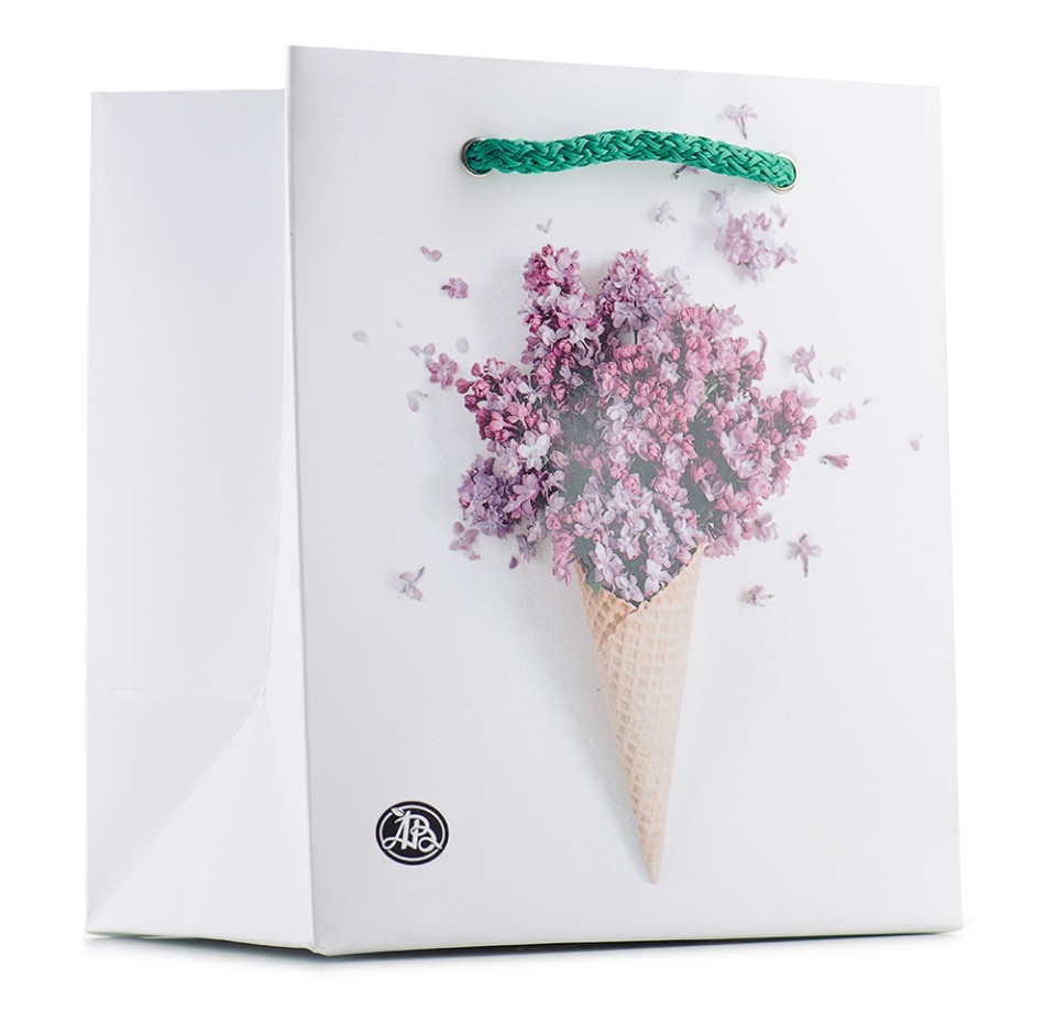 

Пакет подарочный Азбука Вкуса «Букет сирени» 15х17х10 см 1 шт Россия