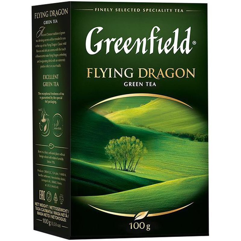 

Чай зеленый Greenfield Flying Dragon листовой, 100 г