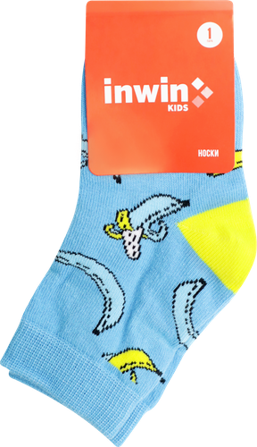 

Носки детские Inwin р.14–22, высокая посадка с дизайном бананы, Арт. FKSU-01-BAN