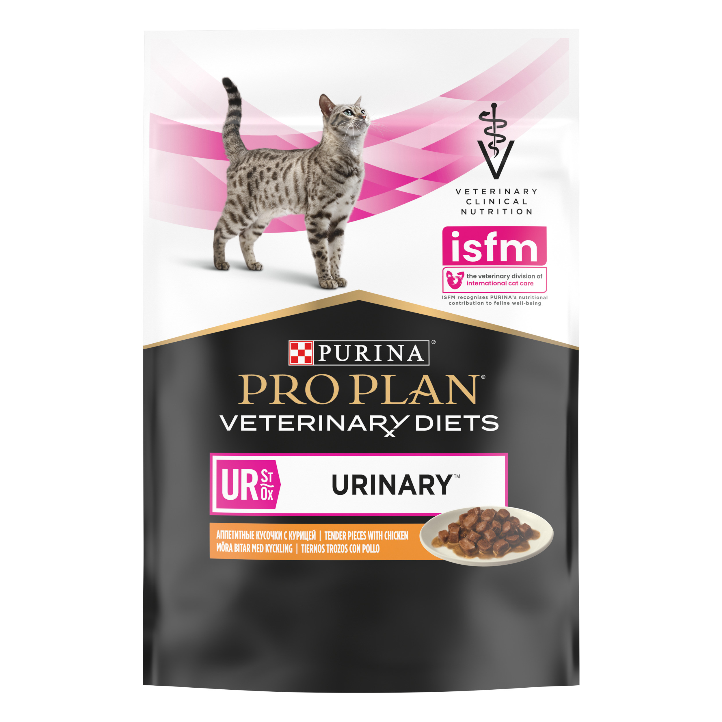 

Влажный корм Pro Plan Veterinary Diets UR Urinary для кошек при МКБ Курица 85 г
