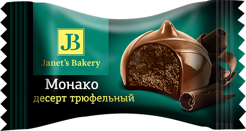 Десерт JANET'S BAKERY трюфельный Монако,вес до 250г