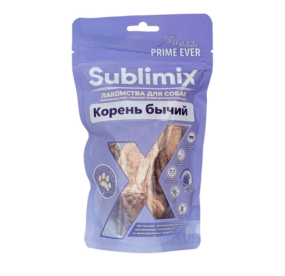 

Лакомство для собак Prime Ever Sublimix Корень бычий 65г