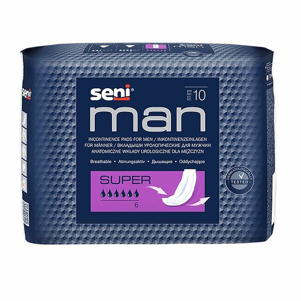 Прокладки урологические Seni man 10 шт super