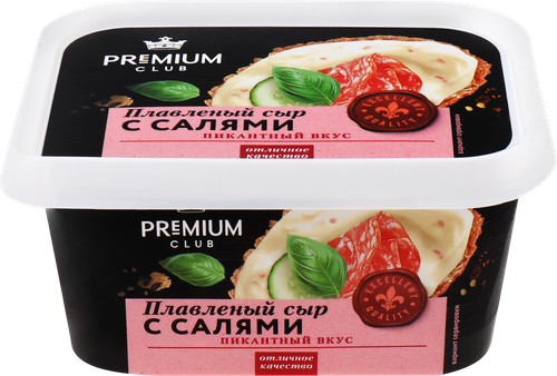 

Сыр плавленый Premium Club с салями 35%, без змж, 400 г