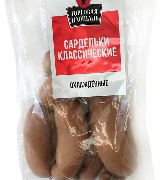 Сардельки Торговая Площадь Классические из мяса птицы вареные