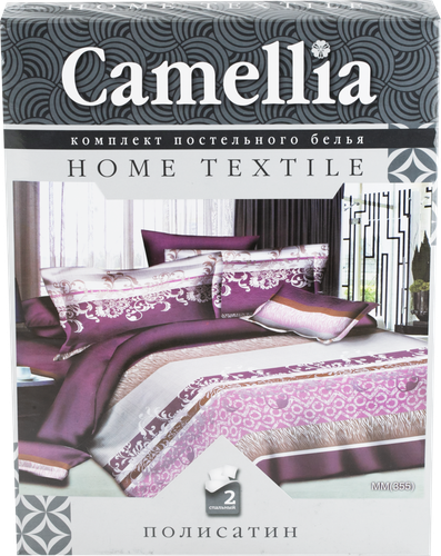 

Комплект постельного белья 2-спальный CAMELLIA полисатин