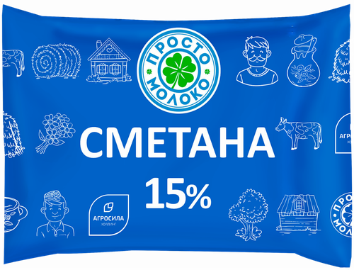 

Сметана Просто молоко 15% 220 г
