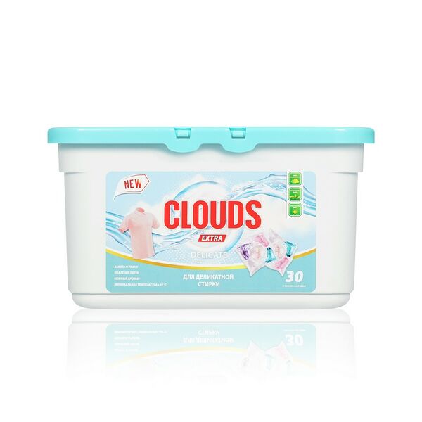 Капсулы для деликатной стирки Clouds Delicate 